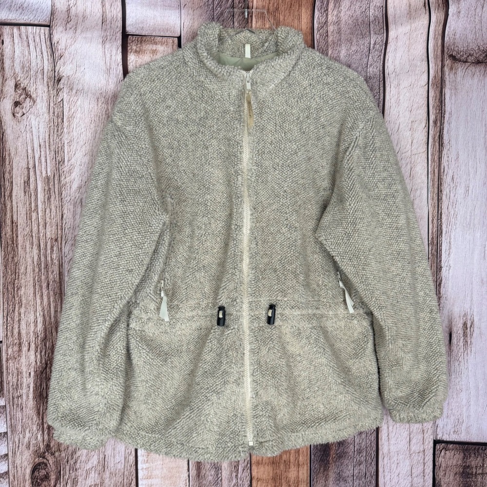 Woolrich Vintage Sherpa Fleece Jacket Vintage USA Made Full Zip Women's Large